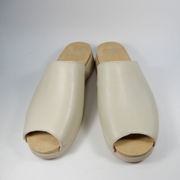 DANSKO Ravyn Peep Toe Platform Sandals Size 41 10.5 11 Ivory Leather NEW $140 - Picture 3 of 12